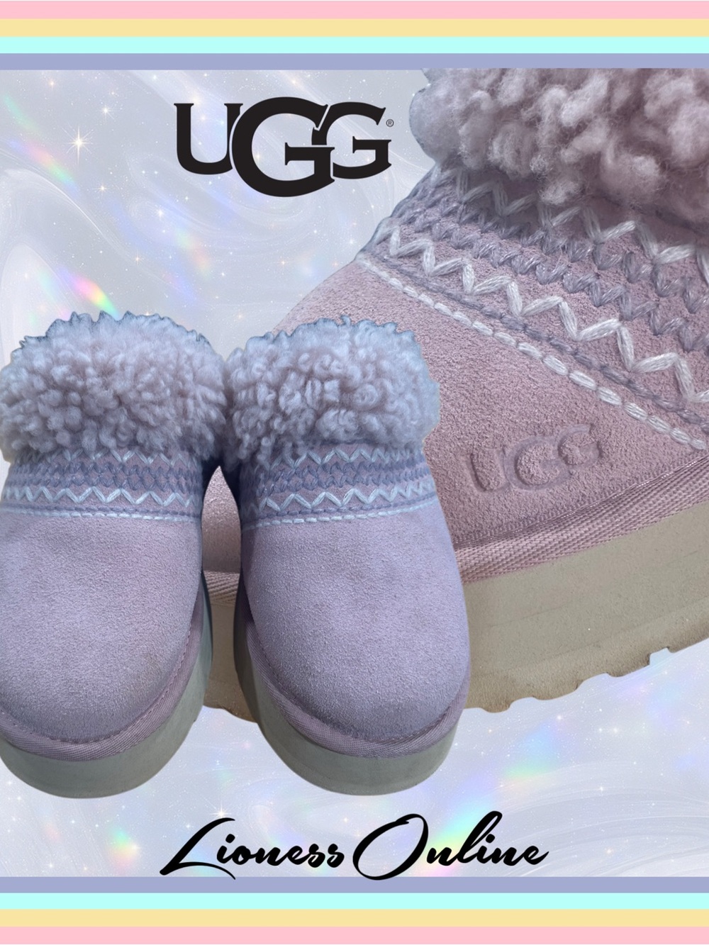 UGG PINK! Shearling Clog